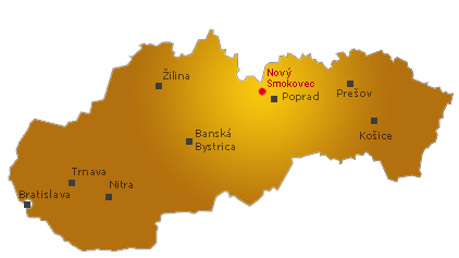 Mapa Slovensko